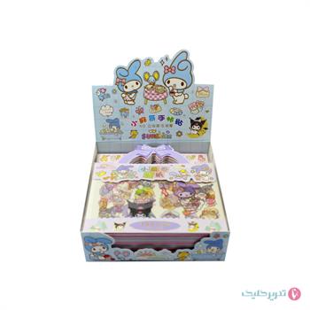  استیکر شیشه ای 3برگی کیفی کرومی SZ137