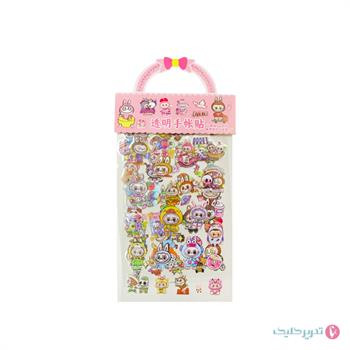 برچسب استیکر شفاف 3 برگی دسته دار لبوبو XT