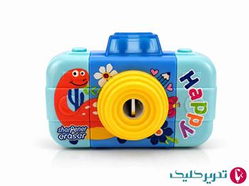  تراش وپاکن فانتزی طرح دوربین چاپ دار اسکول مکس 041