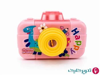  تراش وپاکن فانتزی طرح دوربین چاپ دار اسکول مکس 041