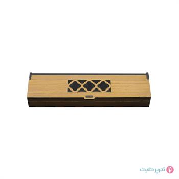 جعبه خودکار چوبی پنجره دار