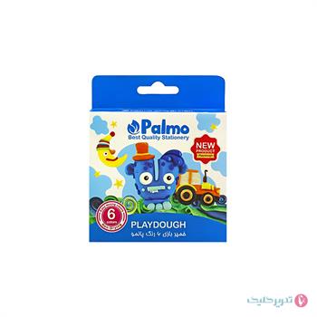 خمیر بازی 6 رنگ مقوا پالمو