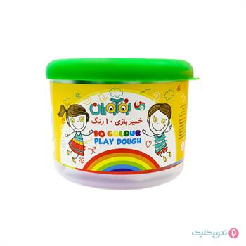 خمیر بازی 10رنگ سطلی نوآوران