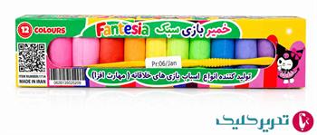 خمیربازی 12 رنگ کلی فانتزیا جعبه دار 1714 