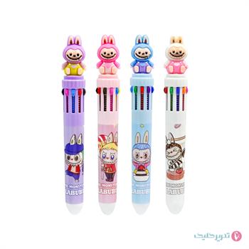 خودکار 10رنگ فشاری سرسیلیکونی لبوبو 117