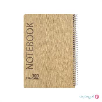  دفتر 100برگ جلد سخت ترمو 2رنگ اسپاداناکد 172