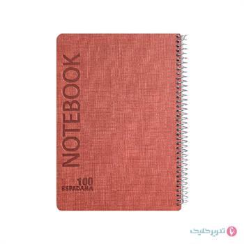  دفتر 100برگ جلد سخت ترمو 2رنگ اسپاداناکد 172