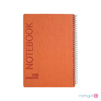  دفتر 100برگ جلد سخت ترمو 2رنگ اسپاداناکد 172