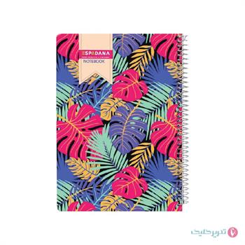 دفتر 100برگ جلد سخت 2رنگ اسپادانا کد 170