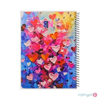 دفتر 200 برگ دوجلدی کیوت کلاسیک بلک نت 789128