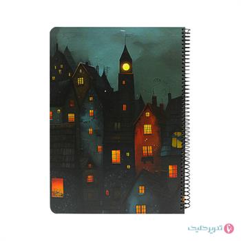 دفتر 100برگ سیمی سلفونی رحلی سویل 875