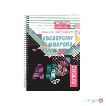 دفتر 100برگ طلقی 2خط اسپاداناکد 160