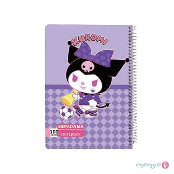 دفتر 100برگ طلقی کرومی اسپادانا کد 107