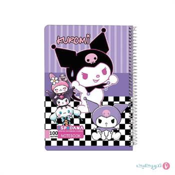  دفتر 80 برگ طلقی کرومی اسپاداناکد 807