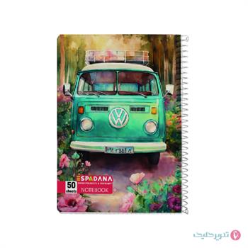 دفتر 80 برگ طلقی کلاسیک اسپادانا کد 822
