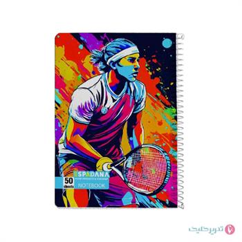 دفتر 100 برگ طلقی کلاسیک اسپورت اسپادانا کد 121