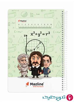 دفتر جلد سخت 100 برگ سیمی مازلاین کد NSH101 