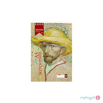 دفتر طراحی  A5 فنر بالا اسپادانا کد 593