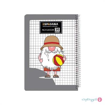 دفتر 50 طلقی شطرنجی ریز اسپادانا کد 581