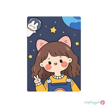 دفتر مشق 50 برگ ته چسب کرافت رقعی بلوط