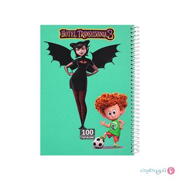 دفتر مشق 100 برگ جلد سخت فانتزی آفاق کد 75