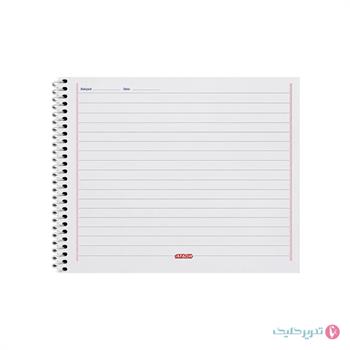 دفتر مشق 100 برگ خشتی جلد شومیز کلاسیک آفاق کد 94
