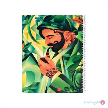 دفتر مشق 100 برگ سیمی سلفونی مدرن مدیر کد 5631