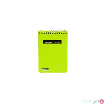   دفترچه 80 برگ  1.16 طلقی رنگی فنربالا اسپاداناکد 813