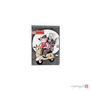 دفترچه 100برگ 1.16 طلقی فانتزی اسپادانا کد 153