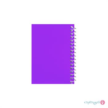 دفترچه 1.12 سیمی طلقی رنگی میعاد