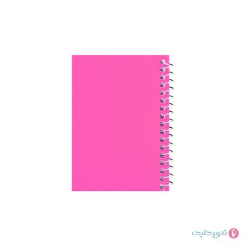 دفترچه 1.12 سیمی طلقی رنگی میعاد