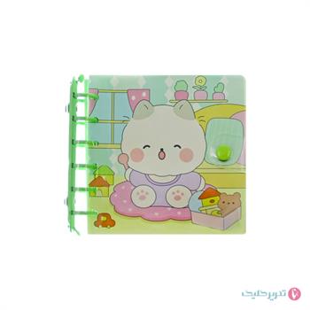 دفترچه کلاسوری جلد طلقی قفل رنگی ویبو 1438