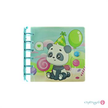 دفترچه کلاسوری جلد طلقی قفل رنگی ویبو 1438