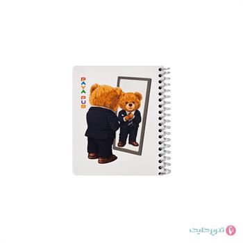 دفترچه یادداشت 80 برگ 10*11جلد گلاسه فانتزی پایاپاب کد 13