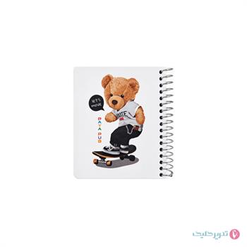 دفترچه یادداشت 80 برگ 10*11جلد گلاسه فانتزی پایاپاب کد 13