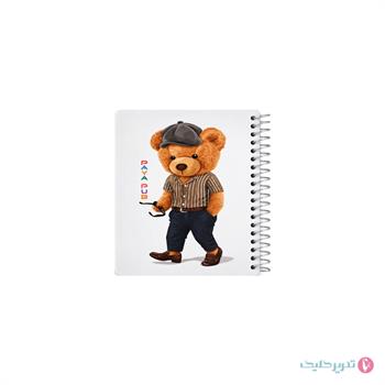 دفترچه یادداشت 80 برگ 10*11جلد گلاسه فانتزی پایاپاب کد 13