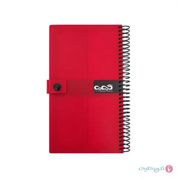 دفترچه یادداشت 140 برگ 23*13 خبرنگاری دکمه دارکیمیا کد 24