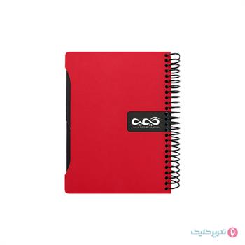 دفترچه یادداشت 100 برگ 16*11 طلقی دیوایدر دار کیمیا کد 35