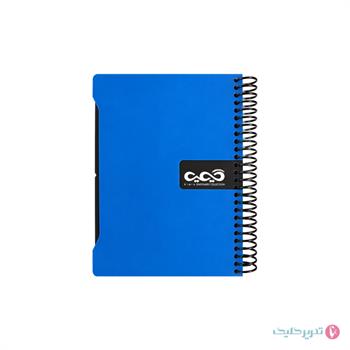 دفترچه یادداشت 100 برگ 16*11 طلقی دیوایدر دار کیمیا کد 35
