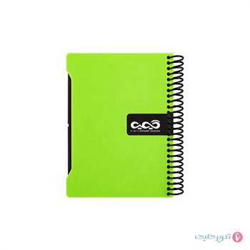 دفترچه یادداشت 100 برگ 16*11 طلقی دیوایدر دار کیمیا کد 35
