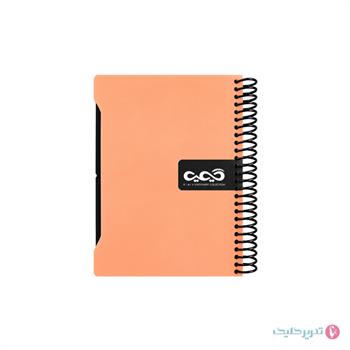 دفترچه یادداشت 100 برگ 16*11 طلقی دیوایدر دار کیمیا کد 35