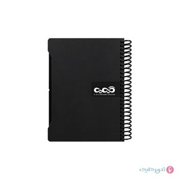 دفترچه یادداشت 100 برگ 16*11 طلقی دیوایدر دار کیمیا کد 35