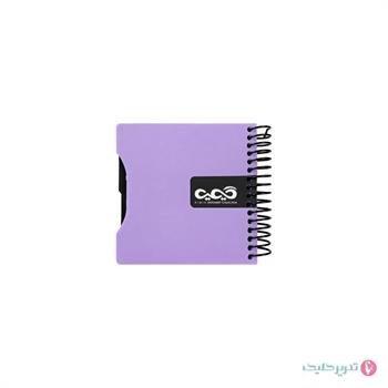 دفترچه یادداشت 100 برگ 10*10 طلقی دیوایدر دار کیمیا کد 37