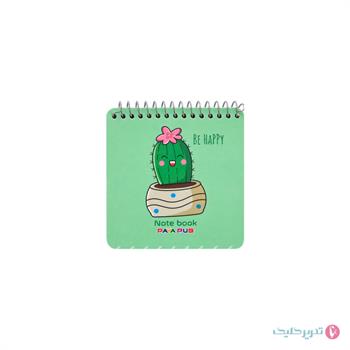 دفترچه یادداشت 60 برگ 10*10 طلقی فانتزی پایاپاب کد 15