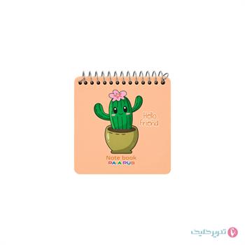 دفترچه یادداشت 60 برگ 10*10 طلقی فانتزی پایاپاب کد 15