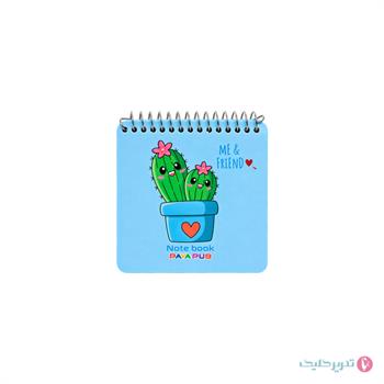 دفترچه یادداشت 60 برگ 10*10 طلقی فانتزی پایاپاب کد 15