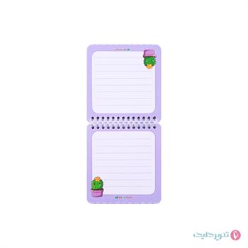 دفترچه یادداشت 60 برگ 10*10 طلقی فانتزی پایاپاب کد 15