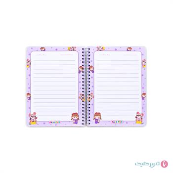 دفترچه یادداشت 80 برگ 1.8 فانتزی 2 جلدی پایاپاب کد 02