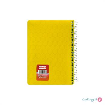 دفترچه یادداشت 80 برگ 1.8 فنر بغل طلقی امیر
