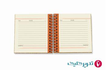 دفترچه یادداشت جلد سلفونی متالیک سن یاز
